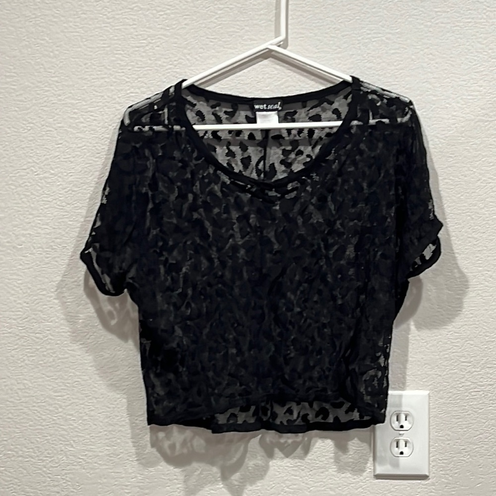 Wet seal women’s lingerie see through top